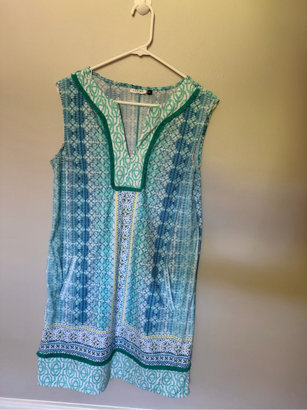 Cabana Life Coastal Cottage Sleeveless Tunic Dress with